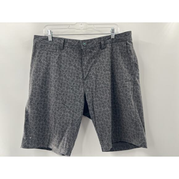 Linksoul Men’s Boardwalker Chinos Gray Floral Hybrid Stretch Golf Size 36 - Picture 1 of 10